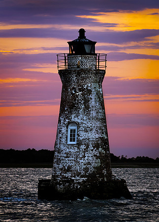 Cockspur Lighthouse sunset 007 ver 2 small