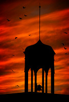 Knox Old Main sunset