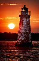 Cockspur Lighthouse sunset 006 small