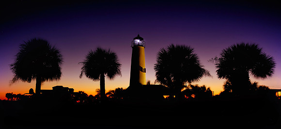 Saint George Island Lighthouse sunset 001