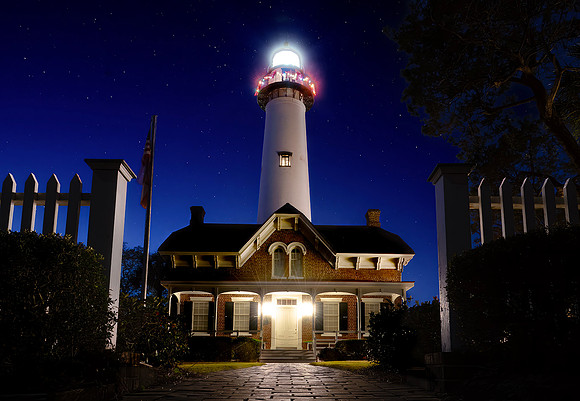 St Simons Lighthouse Christmas TL 003 small